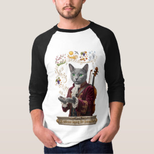 Camiseta Gato Russian Blue Vivaldi: Un Legado Vibrante
