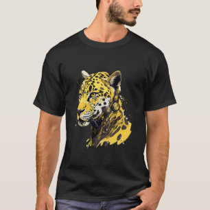 Camiseta Gato Salvaje Leopardo Mecánico Robot Cheetah Cyber