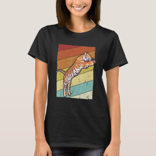 Camiseta Gato salvaje retro, gato depredador, rey tigre, si