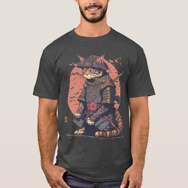Camiseta Gato Samurái (Anverso)