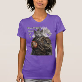 Camiseta Gato Samurái Azul Ruso
