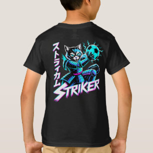 Camiseta Gato Samurái Ciberpunk para Jugadores de Fútbol
