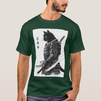 Camiseta Gato Samurái Japonés Gatos Ninja Kawaii Regalos Ho