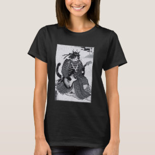 Camiseta Gato Samurai Japonés Jugando Guitarra Eléctrica Uk