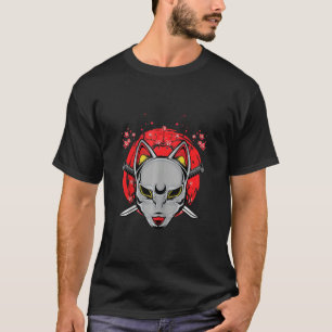Camiseta Gato samurai japonés Ninja Sinobi espina Katana Ke