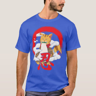 Camiseta Gato samurai japonés para todos los amantes del ga