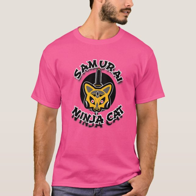 Camiseta Gato Samurai Ninja (Anverso)