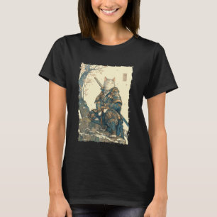 Camiseta Gato Samurái - Poder de Katana Guerrero de Japón 1