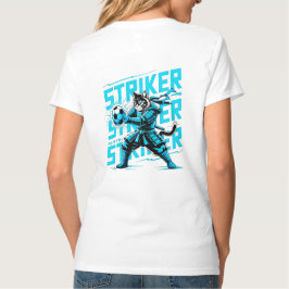 Camiseta Gato Samurái Único para Fanáticos de Fútbol y Aman