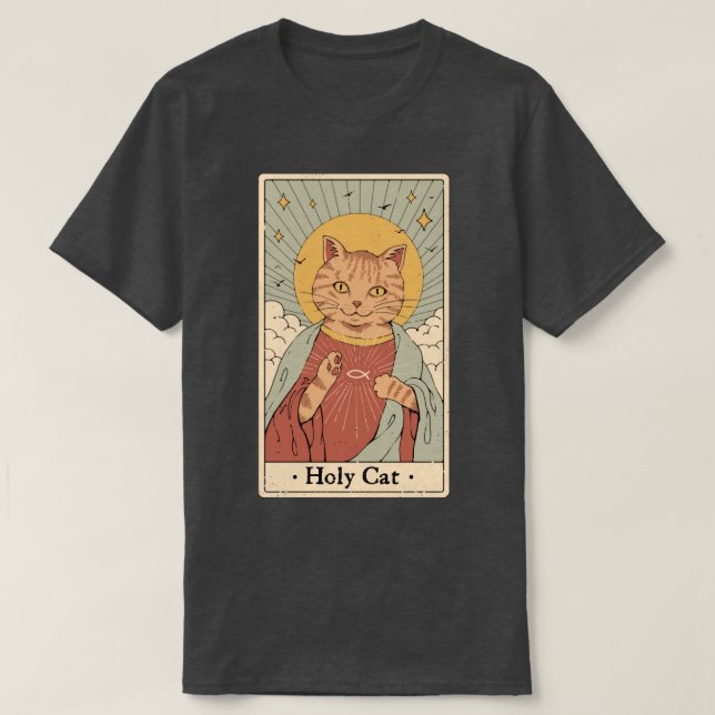 Camiseta Gato Santo (Diseño del anverso)
