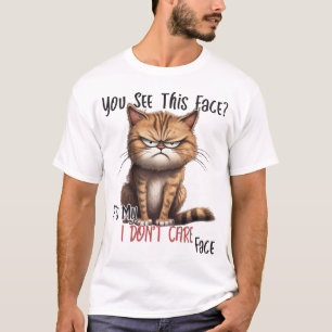 Camiseta Gato sarcástico gracioso y gruñón que no me import