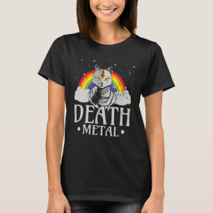 Camiseta Gato Satanico de Rock Gótico Para Conciertos Festi