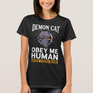 Camiseta Gato satánico Demon Witchcraft Baphomet Gothic・