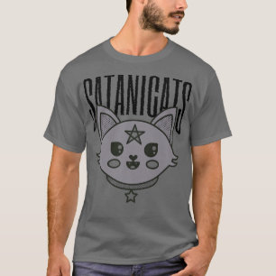 Camiseta Gato satánico Personalizado Mystical Magic Night H