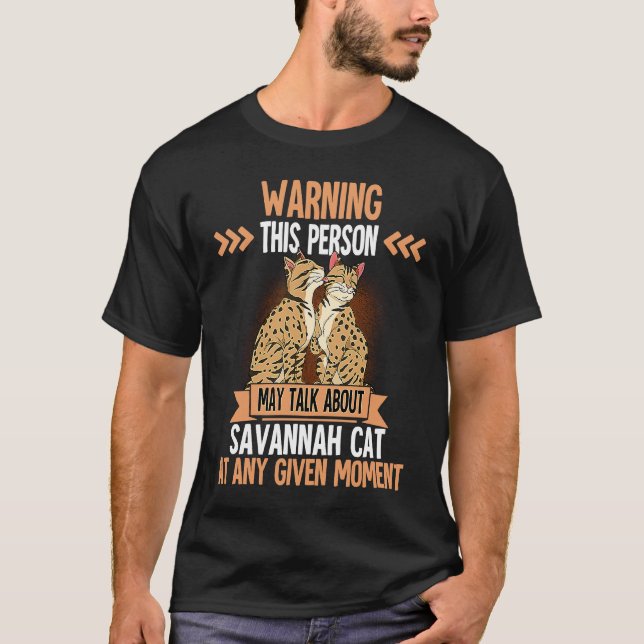 Camiseta Gato Savannah  7 (Anverso)