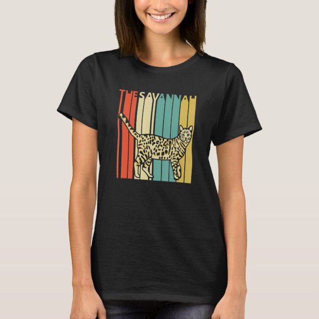 Camiseta Gato Savannah Adorable (Anverso)