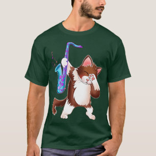 Camiseta Gato saxofón