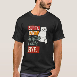 Camiseta Gato Scottish Fold Divertido Lo Siento Canu2019t S