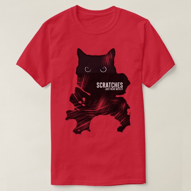 Camiseta Gato Scratches (Diseño del anverso)