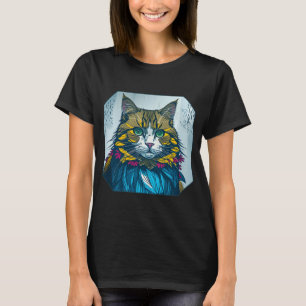 Camiseta Gato se comió la pluma del canario Arte de retra