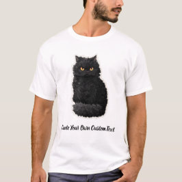 Camiseta Gato Selkirk Rex Crea tu propio texto personalizad