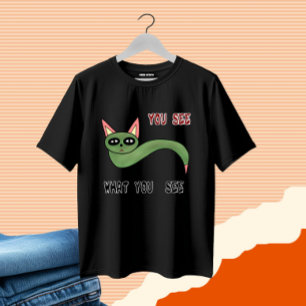 Camiseta Gato serpiente divertido