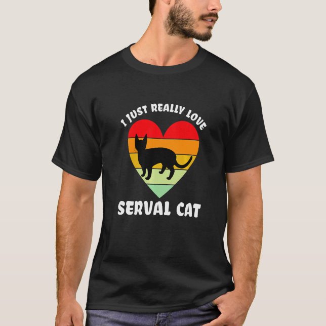 Camiseta Gato Serval gato querido (Anverso)