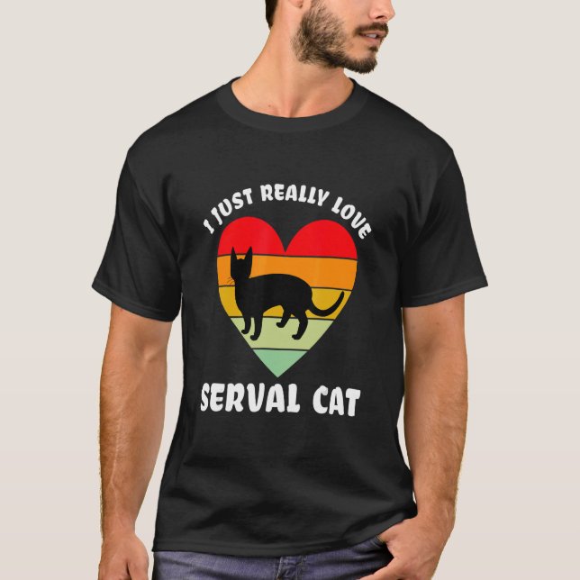 Camiseta Gato serval querido (Anverso)