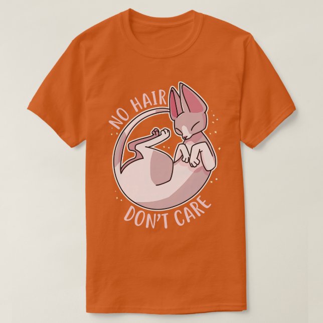 Camiseta Gato Sfinx Sin Pelo No Me (Diseño del anverso)