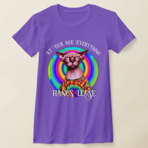 Camiseta Gato Sfinx sobre el cumpleaños de la colina