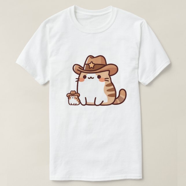 Camiseta Gato Sheriff (Diseño del anverso)