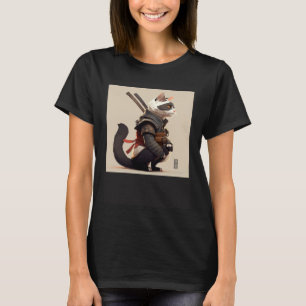 Camiseta Gato Shinobi Generado por IA
