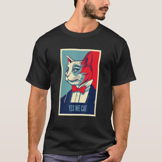 Camiseta Gato - Sí, gatos (Anverso)