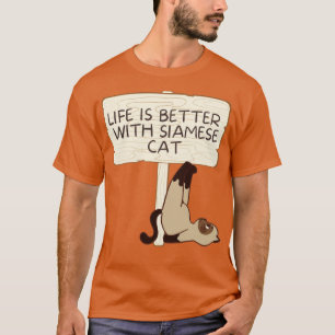Camiseta gato siamés
