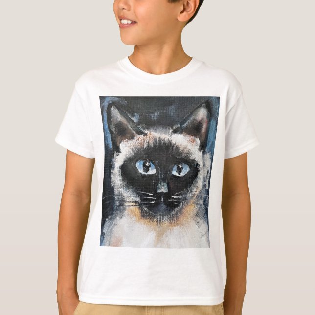 Camiseta gato siamés (Anverso)
