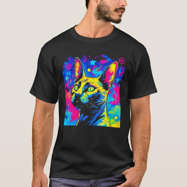 Camiseta Gato siamés (Anverso)