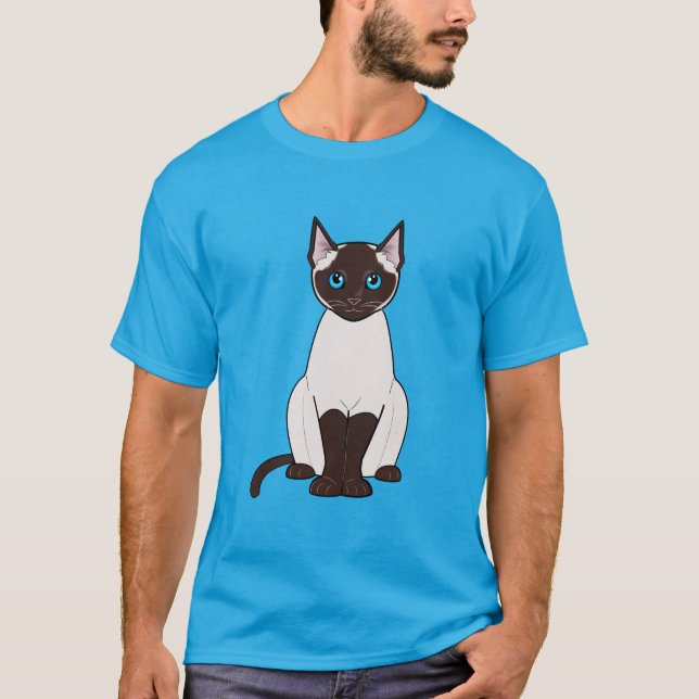 Camiseta Gato siamés (Anverso)