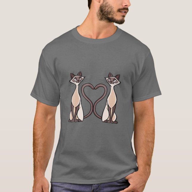 Camiseta Gato siamés (Anverso)