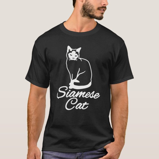 Camiseta Gato siamés (Anverso)