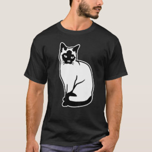 Camiseta gato siamés