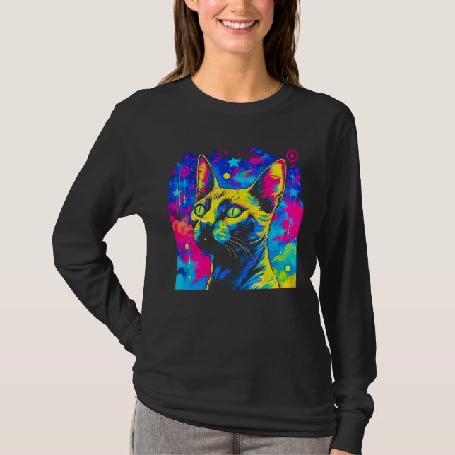 Camiseta Gato siamés (Anverso)