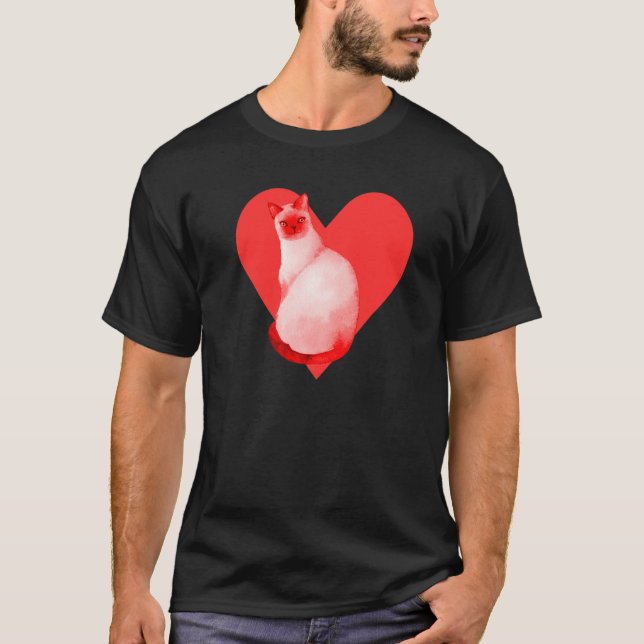 Camiseta Gato siamés (Anverso)