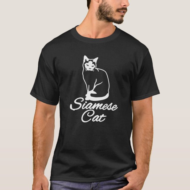 Camiseta Gato siamés (Anverso)