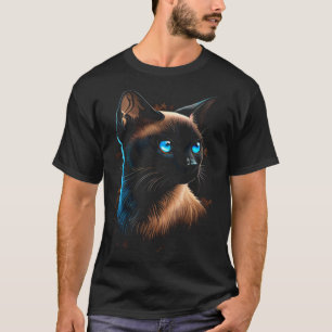 Camiseta Gato siamés 1