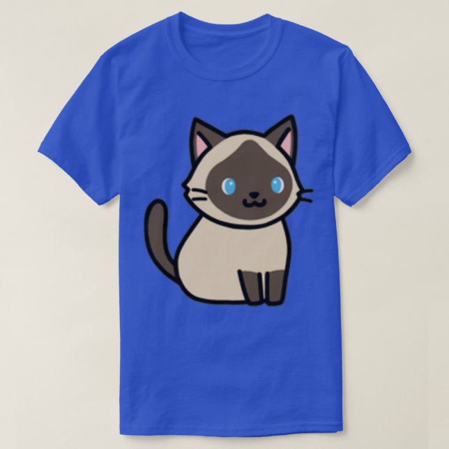 Camiseta Gato siamés (2) (Diseño del anverso)