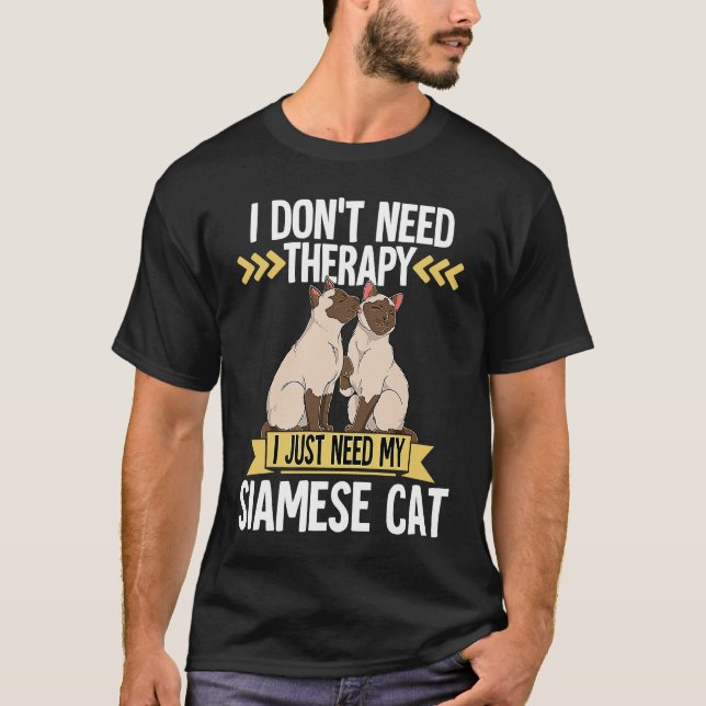 Camiseta Gato siamés  3 (Anverso)