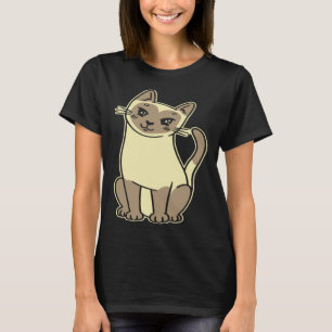 Camiseta gato siamés 4