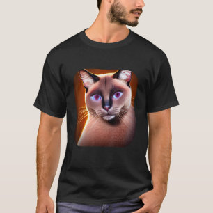 Camiseta gato siamés 5