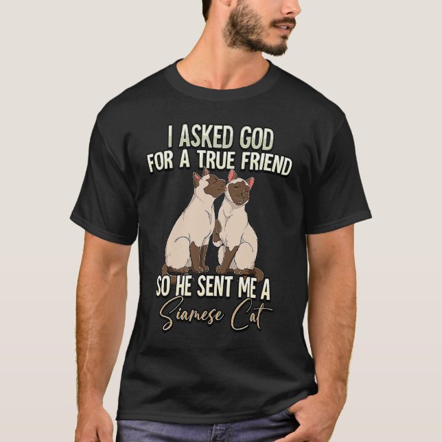 Camiseta Gato siamés  6 (Anverso)
