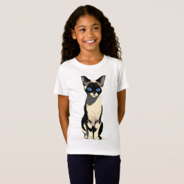 Camiseta Gato siamés arte gato ojos azules amante de los ni